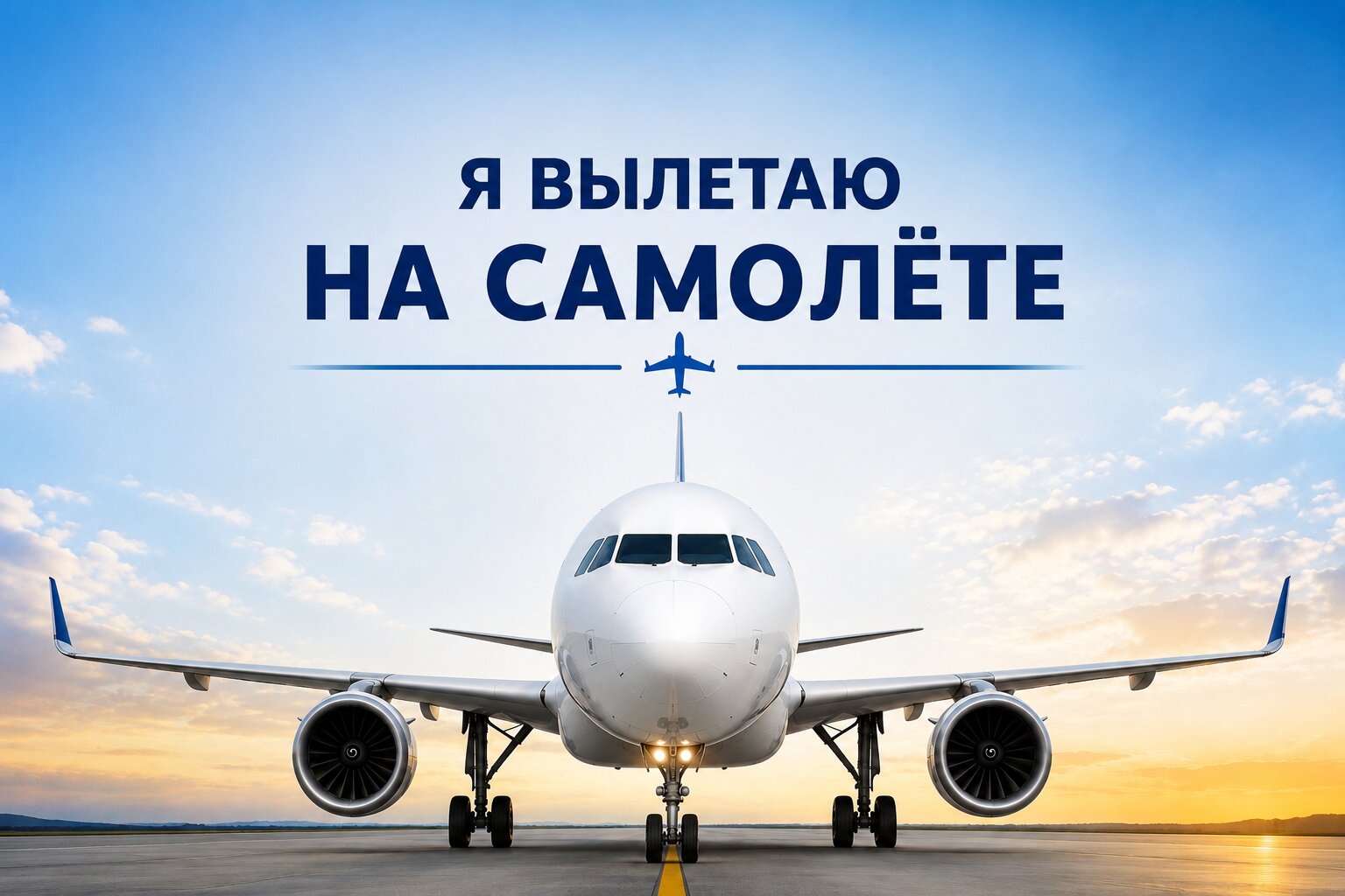 Я вылетаю на самолёте